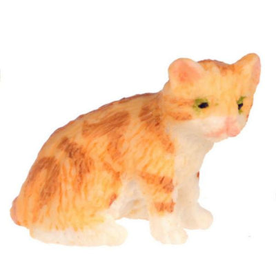 Dollhouse Miniature Orange Kitten - Little Shop of Miniatures