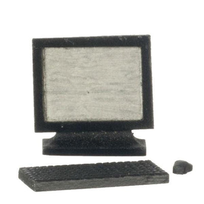 Dollhouse Miniature Computer Desktop Set - Little Shop of Miniatures