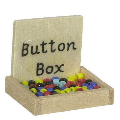 Dollhouse Miniature Button Box - Little Shop of Miniatures