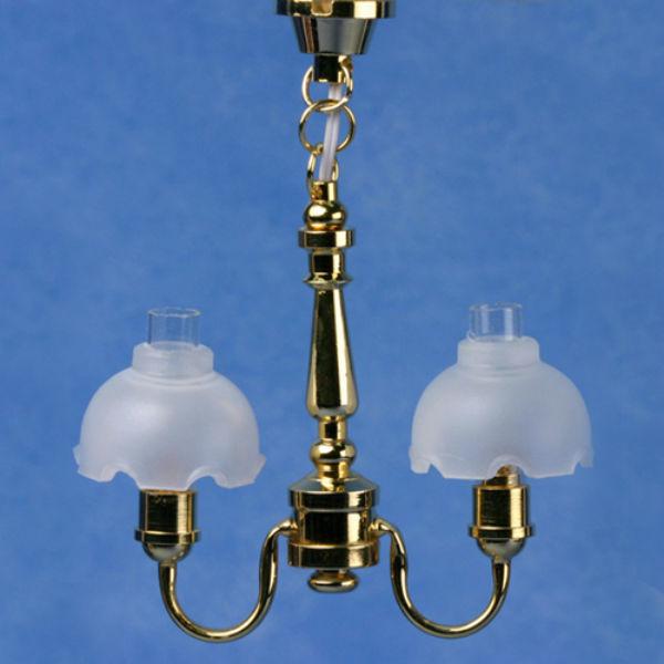 2Light Dollhouse Miniature Chandelier Little Shop of Miniatures