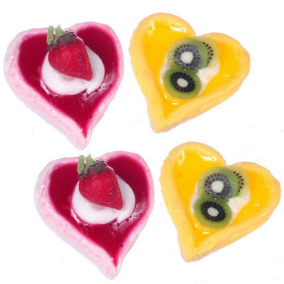 Dollhouse Miniature Heart Tarts - Little Shop of Miniatures