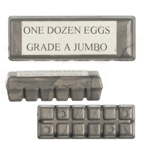 Gray Dollhouse Miniature Egg Carton Little Shop of Miniatures