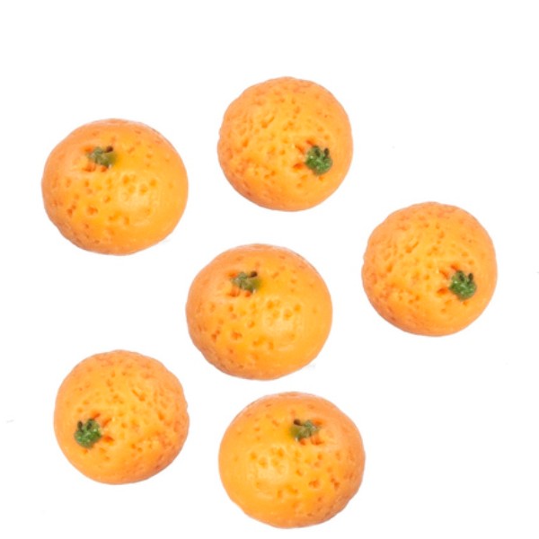 6 Dollhouse Miniature Oranges Little Shop of Miniatures