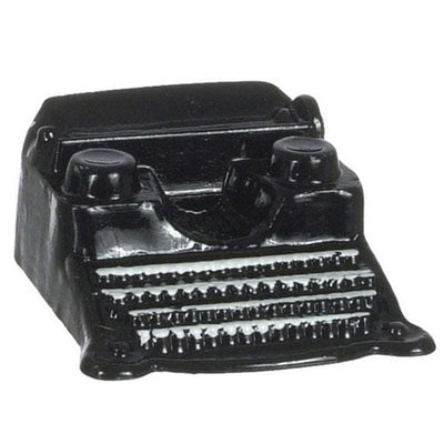 Dollhouse Miniature Black Typewriter - Little Shop of Miniatures