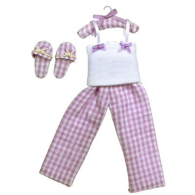 Dollhouse Miniature Lady's Pajamas with Slippers - Little Shop of Miniatures