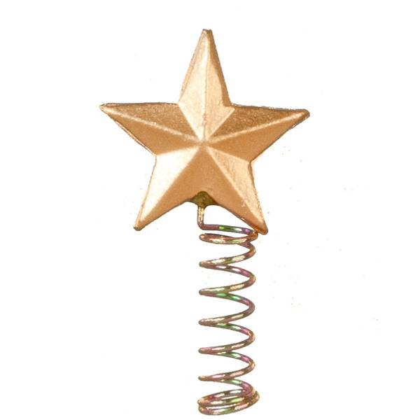 Gold Dollhouse Miniature Christmas Tree Topper Little Shop of Miniatures