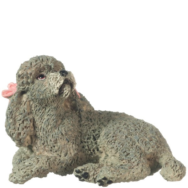 Gray Dollhouse Miniature Poodle Little Shop of Miniatures