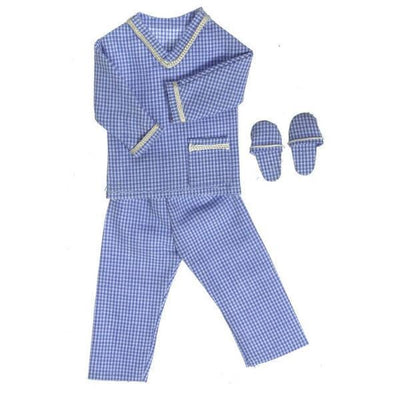 Men's Dollhouse Doll Pajamas & Slippers - Little Shop of Miniatures