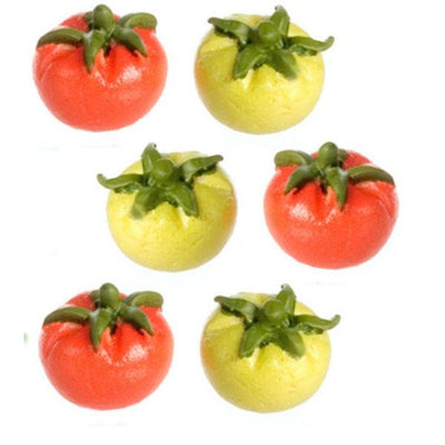 Dollhouse Miniature Green & Red Tomatoes - Little Shop of Miniatures