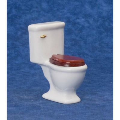 White Dollhouse Miniature Toilet - Little Shop of Miniatures