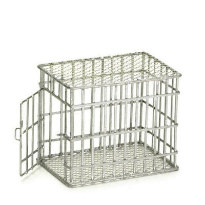 Small Dollhouse Miniature Dog Cage - Little Shop of Miniatures