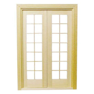 1/24 Scale Dollhouse Miniature French Doors - Little Shop of Miniatures