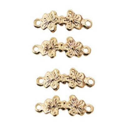 Gold-Plated Floral Dollhouse Miniature Drawer Pulls - Little Shop of Miniatures