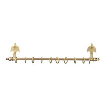 Expanding Gold Dollhouse Miniature Curtain Rod with Rings - Little Shop of Miniatures