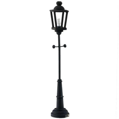 Battery-Operated Dollhouse Miniature Black Yard Lamp - Little Shop of Miniatures