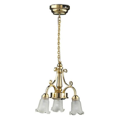 Battery-Operated Dollhouse Miniature Chandelier - Little Shop of Miniatures