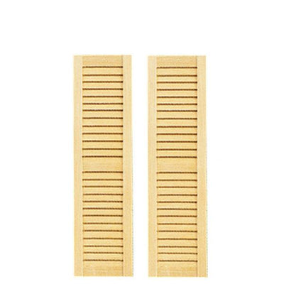Small Louvered Dollhouse Shutters - Little Shop of Miniatures