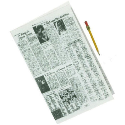 Dollhouse Miniature Newspaper with Pencil - Little Shop of Miniatures