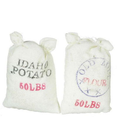 Dollhouse Miniature Potato & Flour Sacks - Little Shop of Miniatures