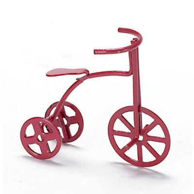 Red Dollhouse Miniature Tricycle - Little Shop of Miniatures