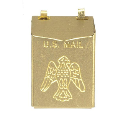 Brass Dollhouse Miniature Mailbox - Little Shop of Miniatures