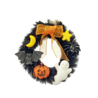 Halloween Dollhouse Miniature Wreath - Little Shop of Miniatures