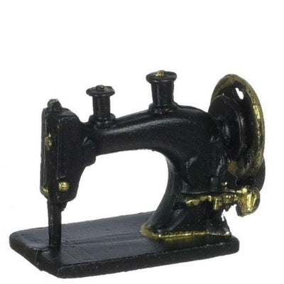 Black Dollhouse Miniature Sewing Machine - Little Shop of Miniatures