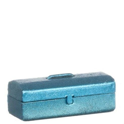 Blue Dollhouse Miniature Tool Box - Little Shop of Miniatures