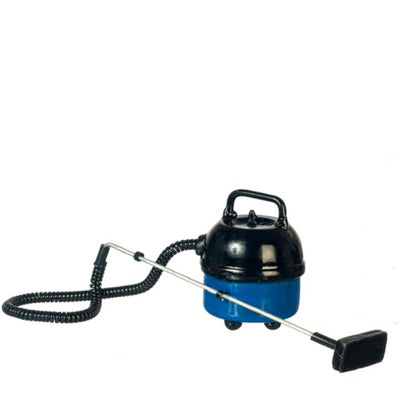 Blue Dollhouse Miniature Canister Vacuum Cleaner - Little Shop of Miniatures