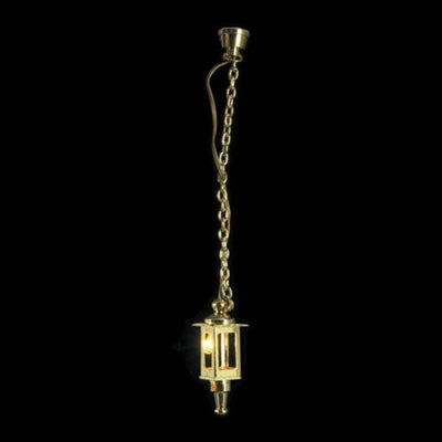 Hanging Brass Dollhouse Miniature Coach Lamp - Little Shop of Miniatures