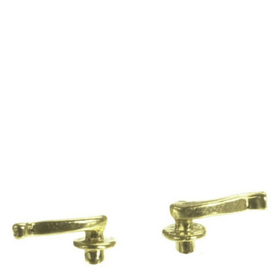 Brass Dollhouse Miniature French Door Handles - Little Shop of Miniatures