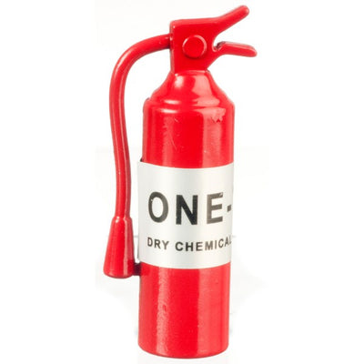 Bright Red Dollhouse Miniature Fire Extinguisher - Little Shop of Miniatures