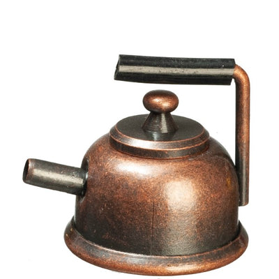 Antique Bronze Dollhouse Miniature Teapot - Little Shop of Miniatures