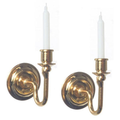 Nonworking Candle Dollhouse Miniature Wall Sconces - Little Shop of Miniatures