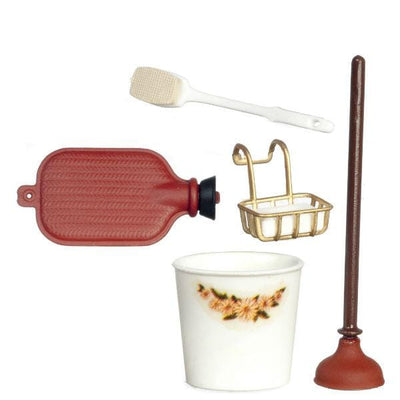 Chrysnbon Dollhouse Miniature Bathroom Accessories Set - Little Shop of Miniatures