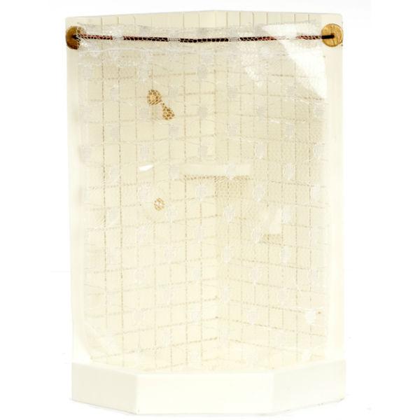Dollhouse Miniature Corner Shower Stall Little Shop of Miniatures