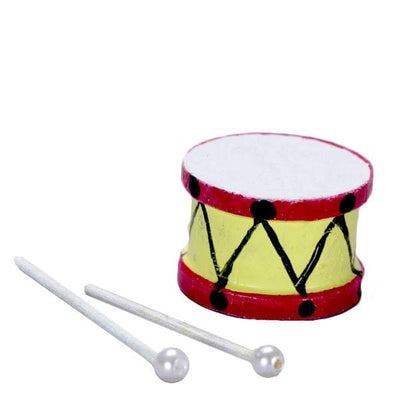 Dollhouse Miniature Drum with Drum Sticks - Little Shop of Miniatures
