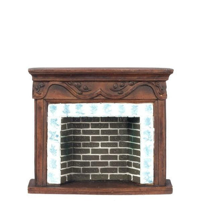 Resin Dollhouse Miniature Fireplace - Little Shop of Miniatures