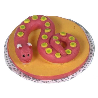 Dollhouse Miniature Spotty Snake Cake - Little Shop of Miniatures