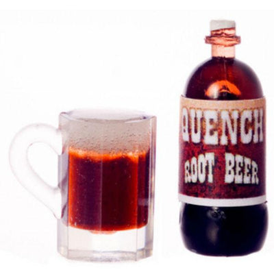 Dollhouse Miniature Root Beer with Mug - Little Shop of Miniatures