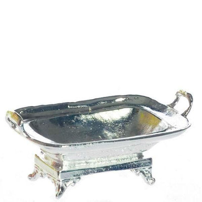 Silver Dollhouse Miniature Serving Tray - Little Shop of Miniatures