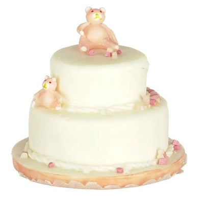 Teddy Bear Dollhouse Miniature Cake - Little Shop of Miniatures