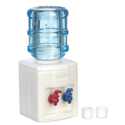 Dollhouse Miniature Water Cooler with Cups - Little Shop of Miniatures