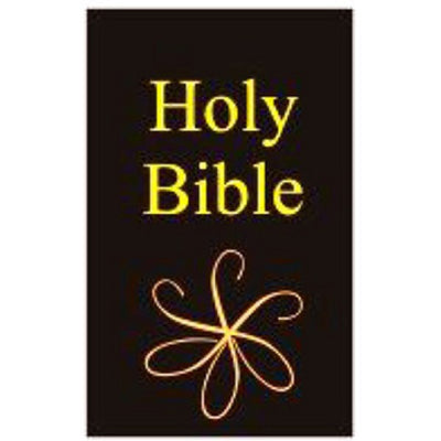 Black Dollhouse Miniature Bible - Little Shop of Miniatures