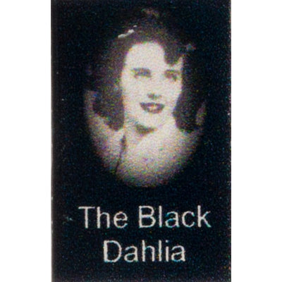 Dollhouse Miniature The Black Dahlia Book - Little Shop of Miniatures