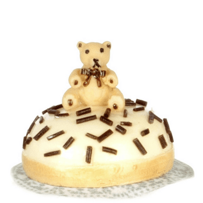 Dollhouse Miniature Teddy Bear Sprinkle Cake - Little Shop of Miniatures