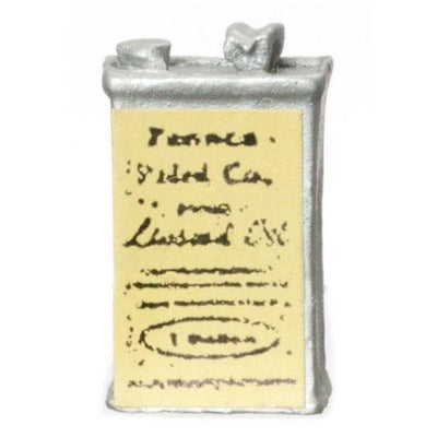 Dollhouse Miniature Linseed Oil Can - Little Shop of Miniatures