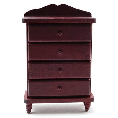 Mahogany Dollhouse Miniature Chest of Drawers - Little Shop of Miniatures