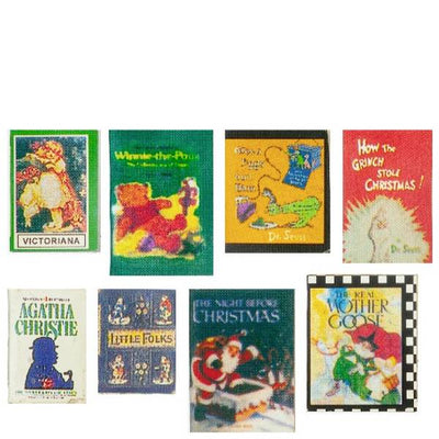 8 Dollhouse Miniature Children's Books - Little Shop of Miniatures