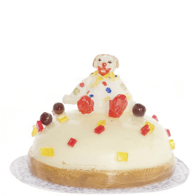 Dollhouse Miniature Clown Cake - Little Shop of Miniatures